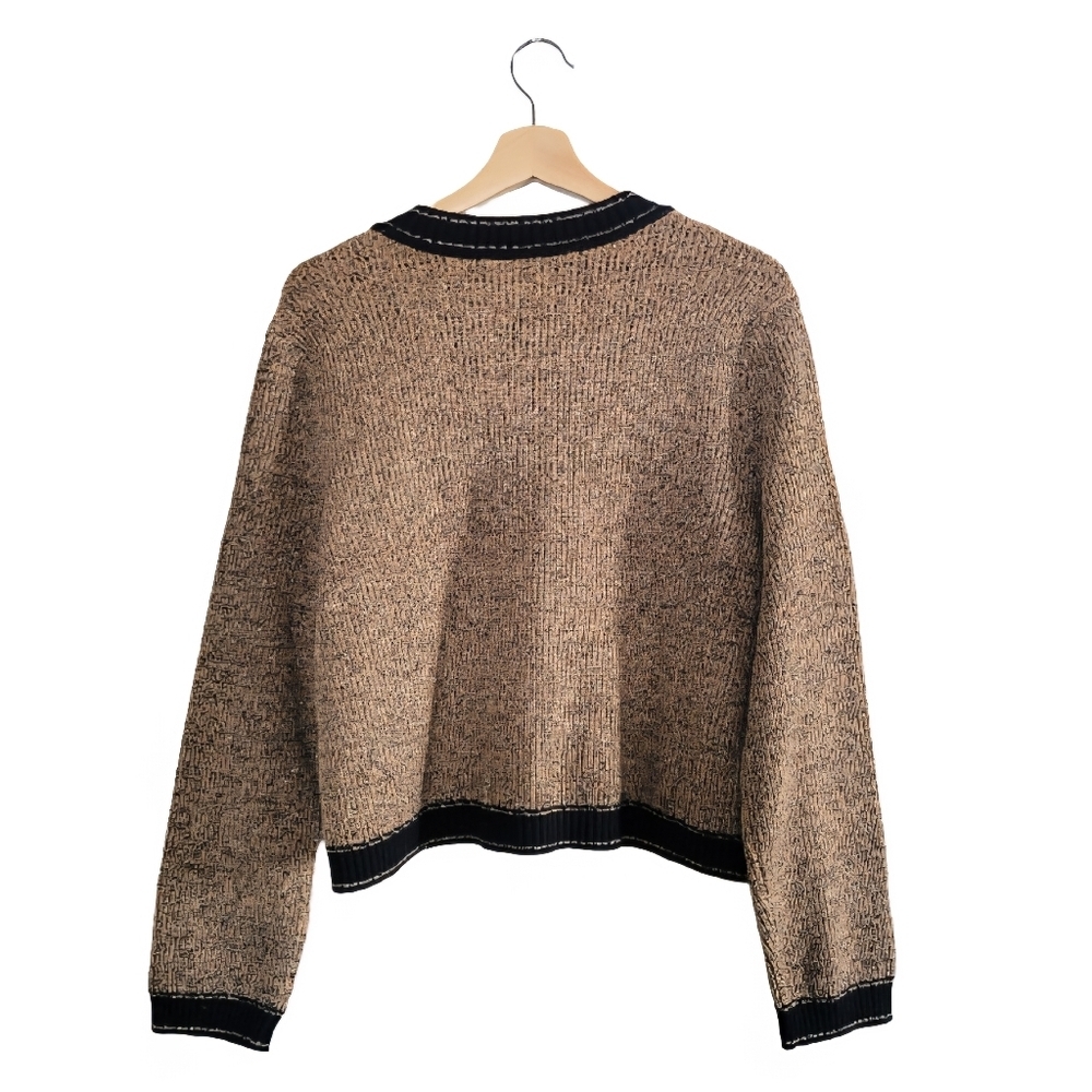 NWT SUZY SHIER Tweed-inspired Knit Button-Up Cardigan - Size XXL - Picture 11 of 11